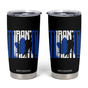 Ice Hockey Torontonian Player Tumbler Cup Toronto Flag Gift TS12 Black Print Your Wear