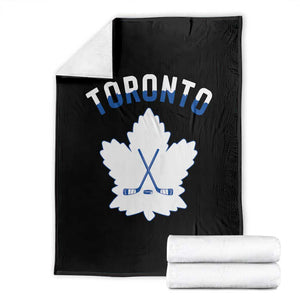 Toronto Ice Hockey Lover Throw Blanket Gift For Torontonian TS12 Black Print Your Wear