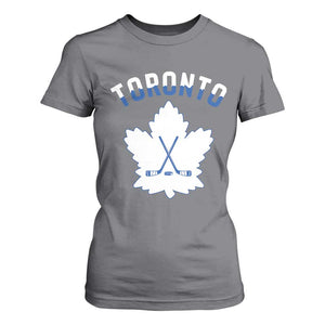 Toronto Ice Hockey Lover T Shirt For Women Gift For Torontonian TS12 Charcoal Print Your Wear
