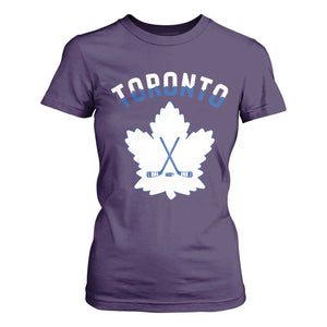 Toronto Ice Hockey Lover T Shirt For Women Gift For Torontonian TS12 Purple Print Your Wear
