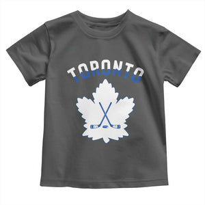 Toronto Ice Hockey Lover Toddler T Shirt Gift For Torontonian TS12 Dark Heather Print Your Wear