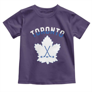 Toronto Ice Hockey Lover Toddler T Shirt Gift For Torontonian TS12 Purple Print Your Wear