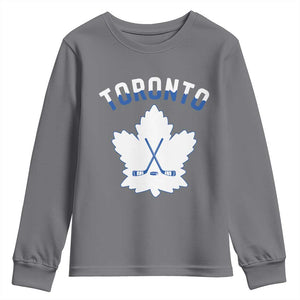 Toronto Ice Hockey Lover Youth Sweatshirt Gift For Torontonian TS12 Charcoal Print Your Wear
