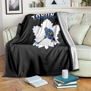 Toronto Ice Hockey Player Throw Blanket Canadian Winter Sport TS12 Print Your Wear
