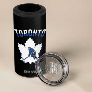 Toronto Ice Hockey Player 4 in 1 Can Cooler Tumbler Canadian Winter Sport TS12 Print Your Wear