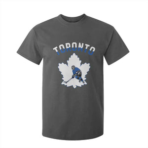 Toronto Ice Hockey Player T Shirt For Kid Canadian Winter Sport TS12 Dark Heather Print Your Wear