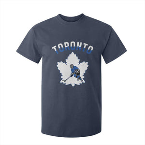 Toronto Ice Hockey Player T Shirt For Kid Canadian Winter Sport TS12 Navy Print Your Wear