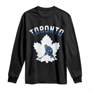 Toronto Ice Hockey Player Long Sleeve Shirt Canadian Winter Sport TS12 Black Print Your Wear