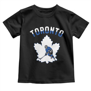 Toronto Ice Hockey Player Toddler T Shirt Canadian Winter Sport TS12 Black Print Your Wear