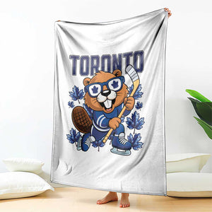 Toronto Ice Hockey Beaver Throw Blanket Canadian Pride Gift TS12 Print Your Wear
