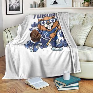 Toronto Ice Hockey Beaver Throw Blanket Canadian Pride Gift TS12 Print Your Wear