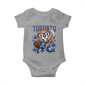 Toronto Ice Hockey Beaver Baby Onesie Canadian Pride Gift TS12 Sport Gray Print Your Wear