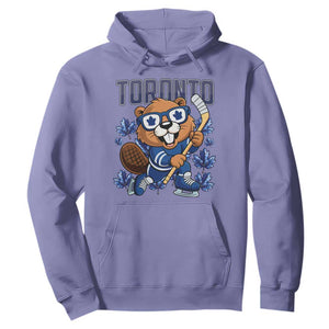 Toronto Ice Hockey Beaver Hoodie Canadian Pride Gift TS12 Violet Print Your Wear
