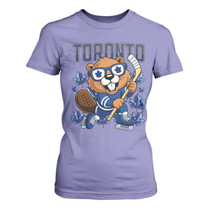 Toronto Ice Hockey Beaver T Shirt For Women Canadian Pride Gift TS12 Violet Print Your Wear