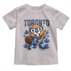 Toronto Ice Hockey Beaver Toddler T Shirt Canadian Pride Gift TS12 Ice Gray Print Your Wear