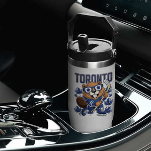 Toronto Ice Hockey Beaver Flip Straw Tumbler Canadian Pride Gift TS12 Print Your Wear
