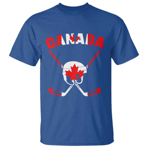 Canada Hockey Fan Ice Hockey Gear Red White Gift T Shirt TS12 Royal Blue Print Your Wear