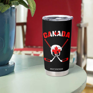 Canada Hockey Fan Ice Hockey Gear Red White Gift Tumbler Cup TS12 Print Your Wear