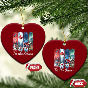 Christmas Canada Ice Hockey Lover Ceramic Ornament Tis The Season TS12 Print Your Wear
