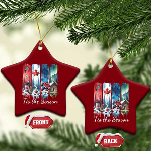 Christmas Canada Ice Hockey Lover Ceramic Ornament Tis The Season TS12 Print Your Wear