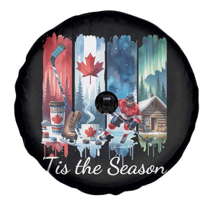 Christmas Canada Ice Hockey Lover Spare Tire Cover Tis The Season TS12 Print Your Wear
