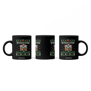 Ugly Christmas Sweater Beaver Ice Hockey Goalie Coffee Mug No Pucks Given TS12 Print Your Wear