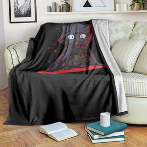 Funny Cat Vader Kitten Playing Darts Throw Blanket Space Scifi Dartist Gift TS12 Print Your Wear