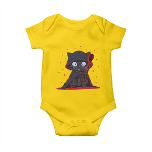 Funny Cat Vader Kitten Playing Darts Baby Onesie Space Scifi Dartist Gift TS12 Daisy Print Your Wear