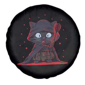 Funny Cat Vader Kitten Playing Darts Spare Tire Cover Space Scifi Dartist Gift TS12 Print Your Wear
