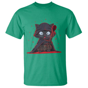 Funny Cat Vader Kitten Playing Darts T Shirt Space Scifi Dartist Gift TS12 Irish Green Print Your Wear