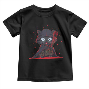 Funny Cat Vader Kitten Playing Darts Toddler T Shirt Space Scifi Dartist Gift TS12 Black Print Your Wear