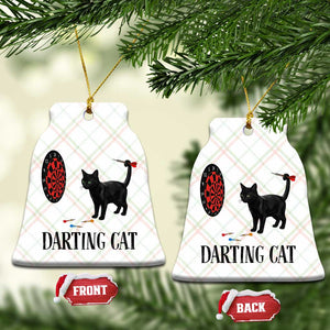Funny Black Cat Darts Player Ceramic Ornament Darting Cat Dartist Gift TS12 Print Your Wear