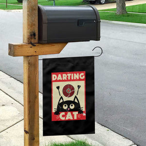Black Cat Dart Thrower Garden Flag Cat Lover Dartist Gift TS12 Print Your Wear