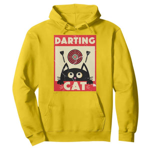 Black Cat Dart Thrower Hoodie Cat Lover Dartist Gift TS12 Daisy Print Your Wear