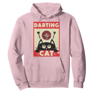 Black Cat Dart Thrower Hoodie Cat Lover Dartist Gift TS12 Light Pink Print Your Wear