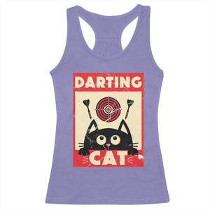 Black Cat Dart Thrower Racerback Tank Top Cat Lover Dartist Gift TS12 Violet Print Your Wear
