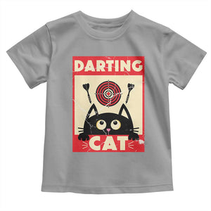 Black Cat Dart Thrower Toddler T Shirt Cat Lover Dartist Gift TS12 Sport Gray Print Your Wear