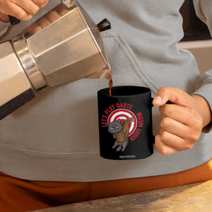 Funny Cat Darts Lover Coffee Mug Lets Play Darts Right Meow TS12 Print Your Wear