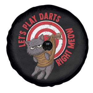 Funny Cat Darts Lover Spare Tire Cover Lets Play Darts Right Meow TS12 Print Your Wear