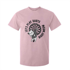 Lets Play Darts Right Meow T Shirt For Kid Cute Cat Dart Player Pub Game Gift TS12 Light Pink Print Your Wear