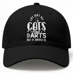 Kitty Lover Dartist Gift Baseball Cap Life Should Be Cats And Darts TS12 Print Your Wear