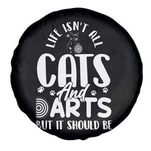 Kitty Lover Dartist Gift Spare Tire Cover Life Should Be Cats And Darts TS12 Print Your Wear