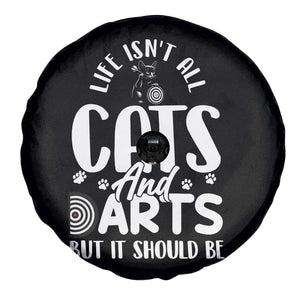 Kitty Lover Dartist Gift Spare Tire Cover Life Should Be Cats And Darts TS12 Print Your Wear
