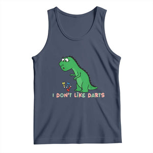 Funny Dinosaur Short Arms Problem Tank Top I Do Not Like Darts TS12 Navy Print Your Wear