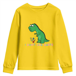 Funny Dinosaur Short Arms Problem Youth Sweatshirt I Do Not Like Darts TS12 Daisy Print Your Wear