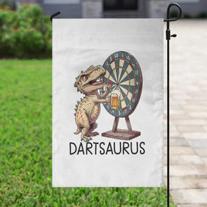 Dartsaurus Garden Flag Funny Dinosaur Dart Player Gift TS12 Print Your Wear