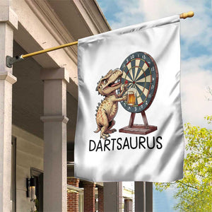 Dartsaurus Garden Flag Funny Dinosaur Dart Player Gift TS12 Print Your Wear