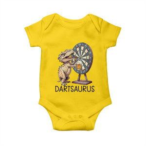 Dartsaurus Baby Onesie Funny Dinosaur Dart Player Gift TS12 Daisy Print Your Wear