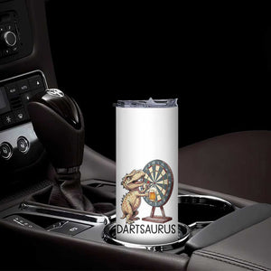 Dartsaurus Skinny Tumbler Funny Dinosaur Dart Player Gift TS12 Print Your Wear