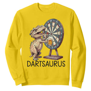Dartsaurus Sweatshirt Funny Dinosaur Dart Player Gift TS12 Daisy Print Your Wear